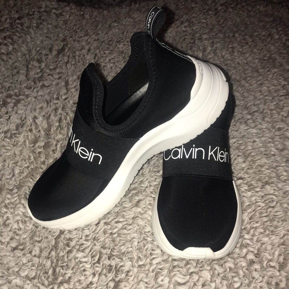 Black/white Calvin Klein shoes